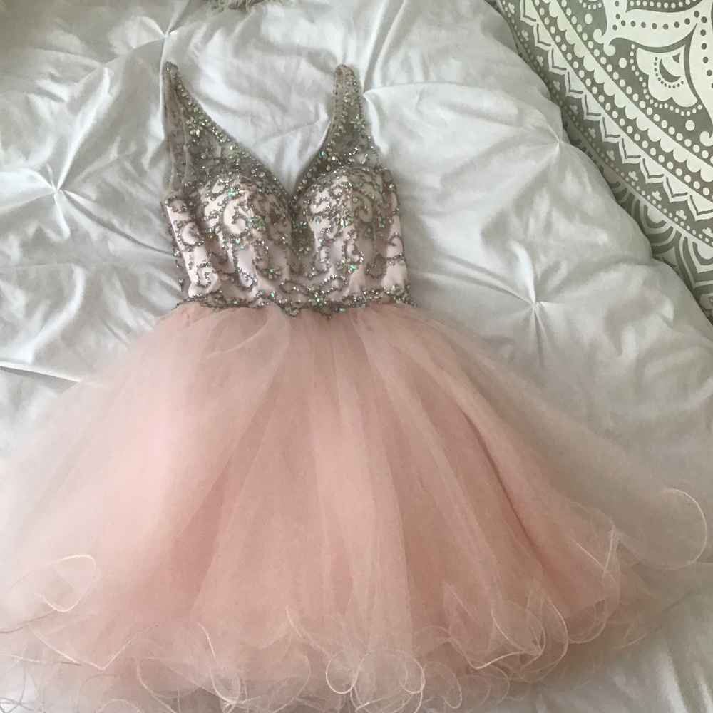 Dancing Queen Powder Pink Formal Dress size XS - Short length